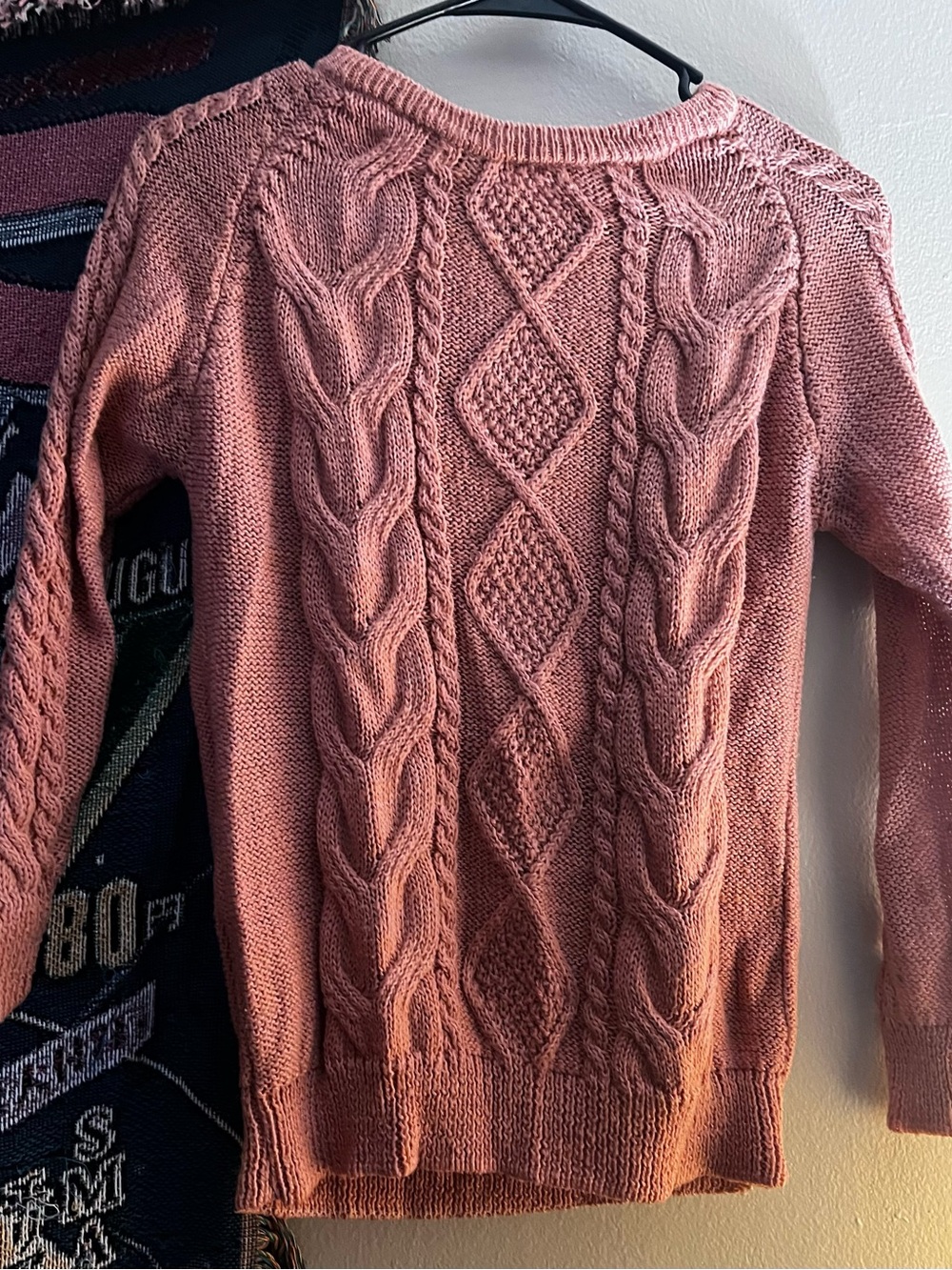 Knitted Salmon Pink Sweater